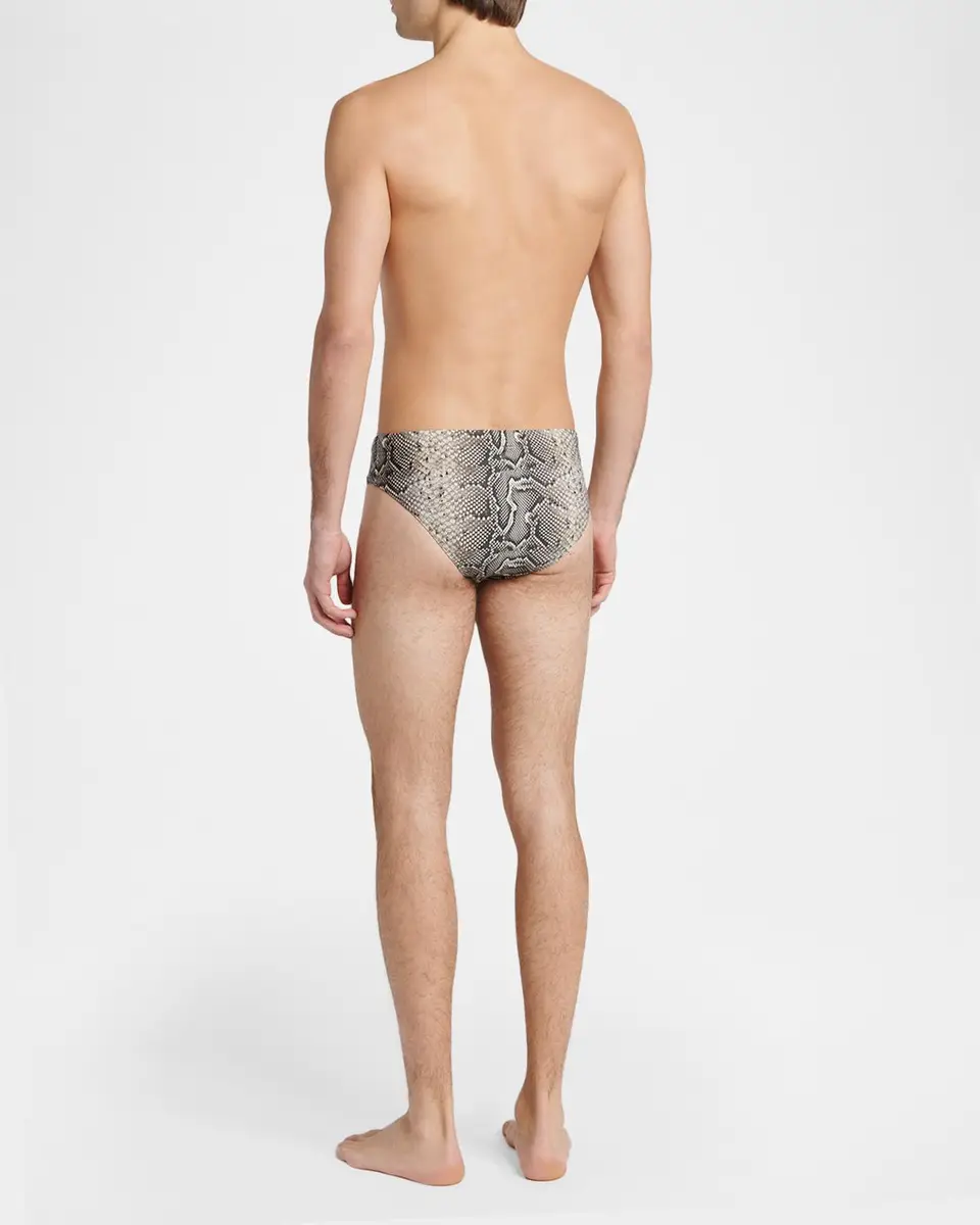 Tom Ford Men's Snake Jersey Swim Brief | Thumbnail 3 Tom Ford Men's Snake Jersey Swim Brief | Thumbnail 3