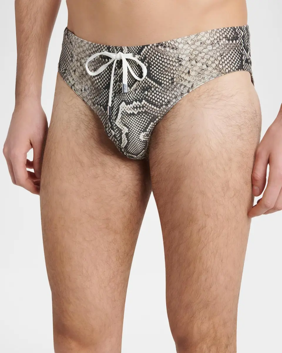 Tom Ford Men's Snake Jersey Swim Brief | Thumbnail 5 Tom Ford Men's Snake Jersey Swim Brief | Thumbnail 5