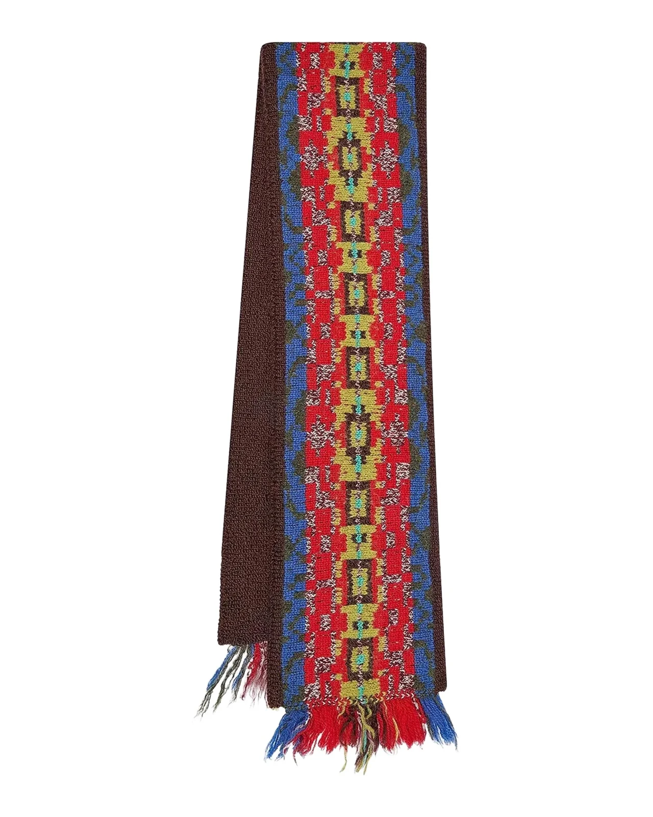 Men's Wool Fair Isle Fringe Scarf Men's Wool Fair Isle Fringe Scarf