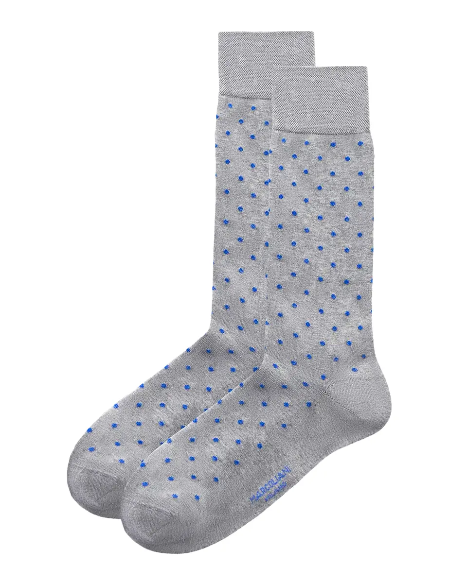 Marcoliani Men's Tailor Dots Crew Socks | Thumbnail 2