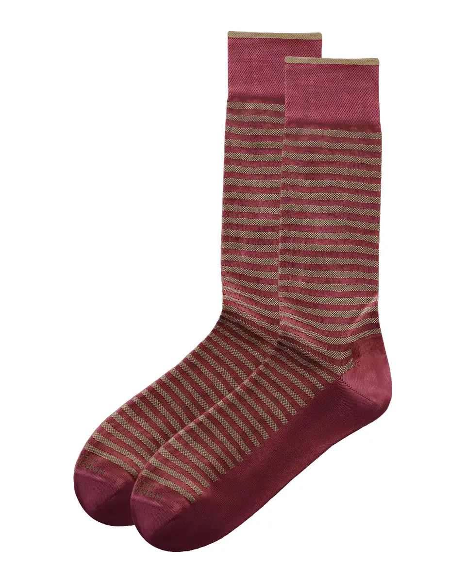 Marcoliani Men's Stripe Mousse Crew Socks | Thumbnail 2 Marcoliani Men's Stripe Mousse Crew Socks | Thumbnail 2