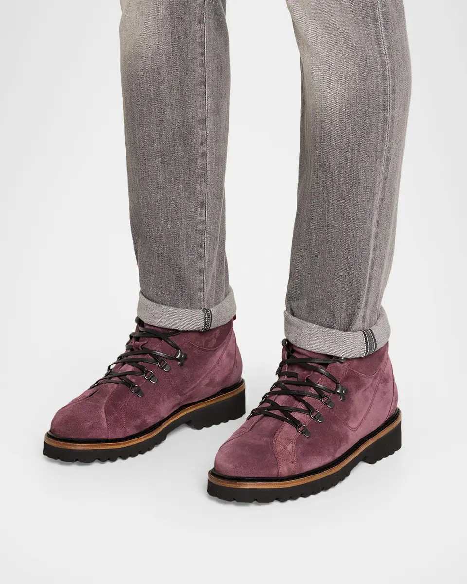 Kiton Men's Moritz Suede Ankle Boots | Thumbnail 2 Kiton Men's Moritz Suede Ankle Boots | Thumbnail 2