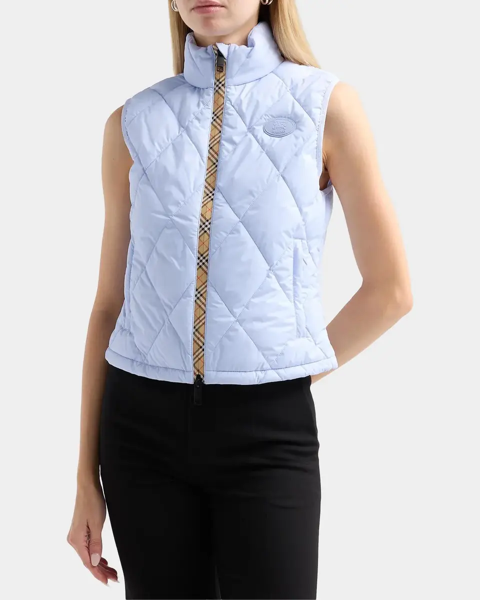 Burberry Cheswick Check-Placket Quilted Vest | Thumbnail 4 Burberry Cheswick Check-Placket Quilted Vest | Thumbnail 4