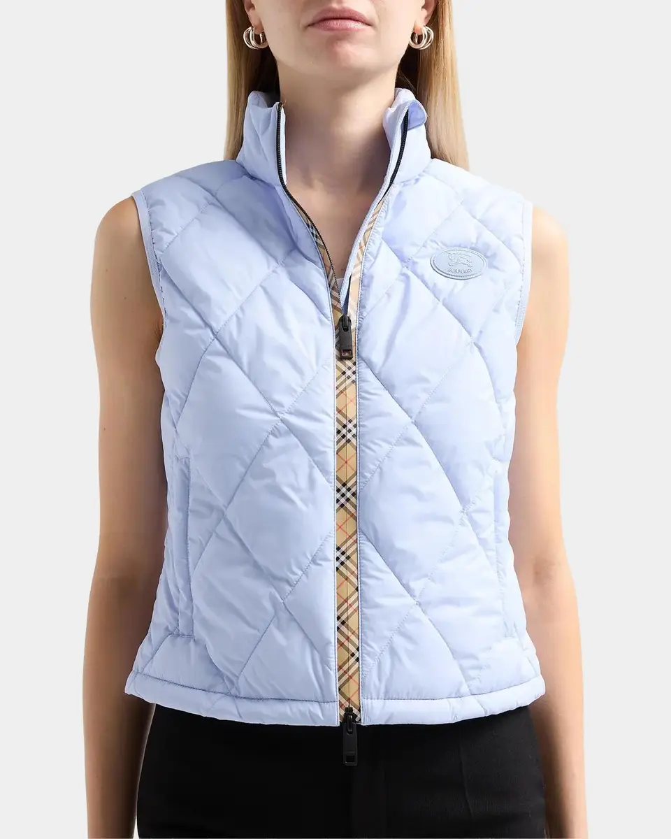 Burberry Cheswick Check-Placket Quilted Vest | Thumbnail 5 Burberry Cheswick Check-Placket Quilted Vest | Thumbnail 5