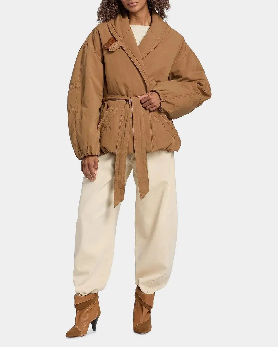 Isabel Marant Volinda Belted Gabardine Coat | Thumbnail 2 Isabel Marant Volinda Belted Gabardine Coat | Thumbnail 2