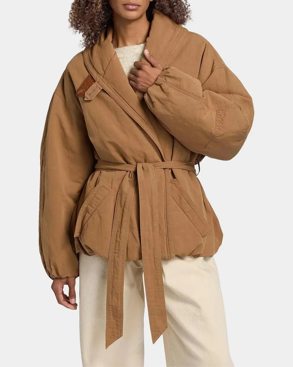 Isabel Marant Volinda Belted Gabardine Coat | Thumbnail 4 Isabel Marant Volinda Belted Gabardine Coat | Thumbnail 4
