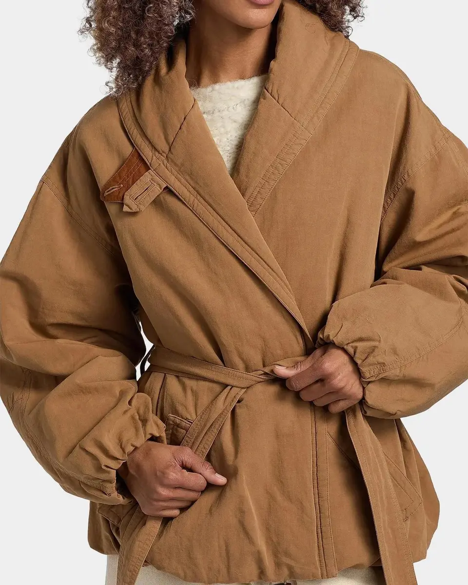 Isabel Marant Volinda Belted Gabardine Coat | Thumbnail 5 Isabel Marant Volinda Belted Gabardine Coat | Thumbnail 5