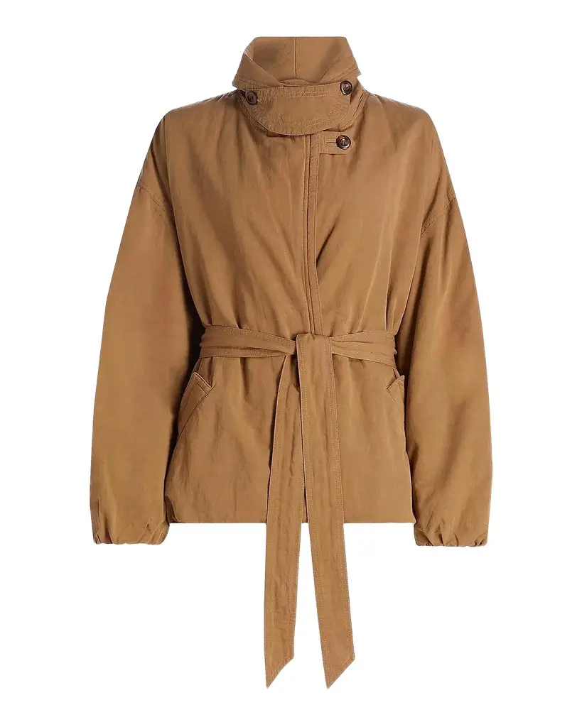 Isabel Marant Volinda Belted Gabardine Coat