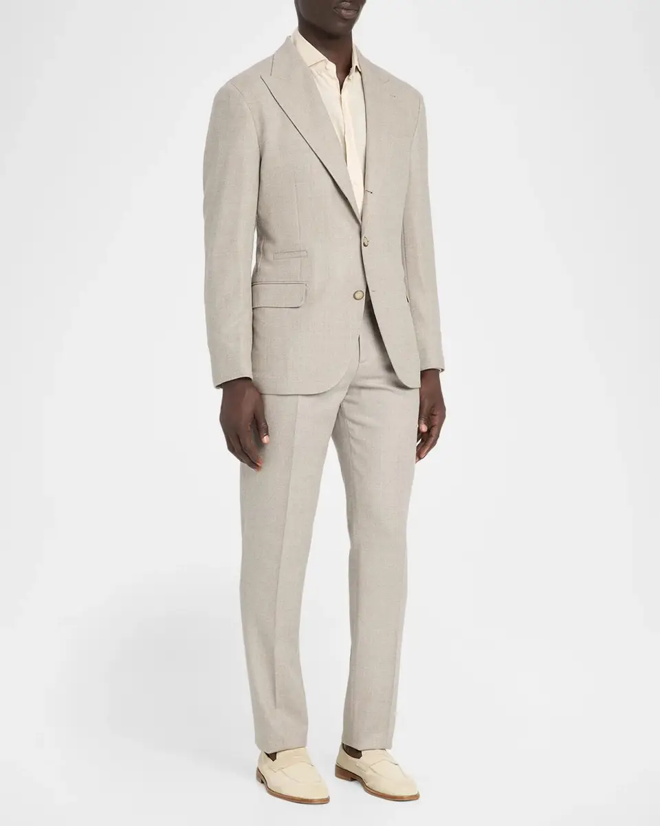 Brunello Cucinelli Men's Wool Two-Piece Suit | Thumbnail 2 Brunello Cucinelli Men's Wool Two-Piece Suit | Thumbnail 2