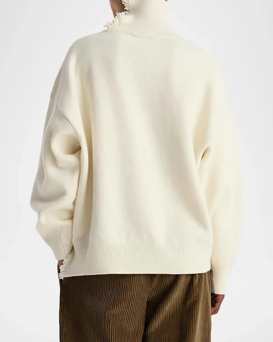 RÓHE Turtleneck Fringe-Trim Sweater | Thumbnail 3 RÓHE Turtleneck Fringe-Trim Sweater | Thumbnail 3