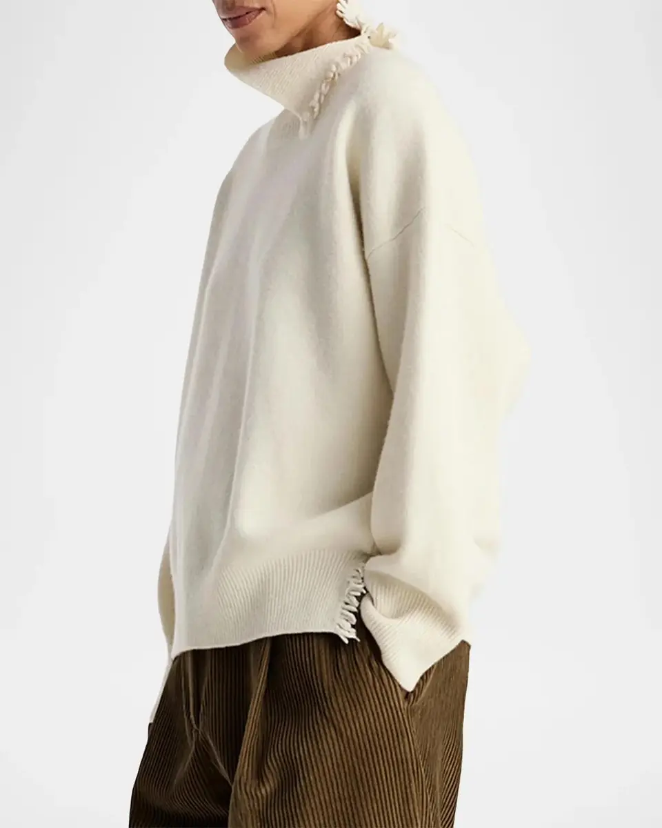 RÓHE Turtleneck Fringe-Trim Sweater | Thumbnail 6 RÓHE Turtleneck Fringe-Trim Sweater | Thumbnail 6