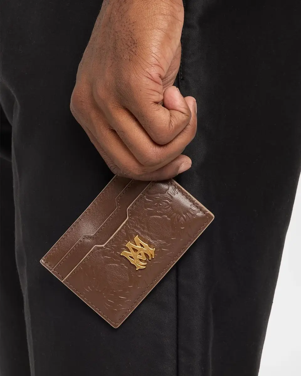 AMIRI Men's MA Quad Leather Card Holder | Thumbnail 2 AMIRI Men's MA Quad Leather Card Holder | Thumbnail 2