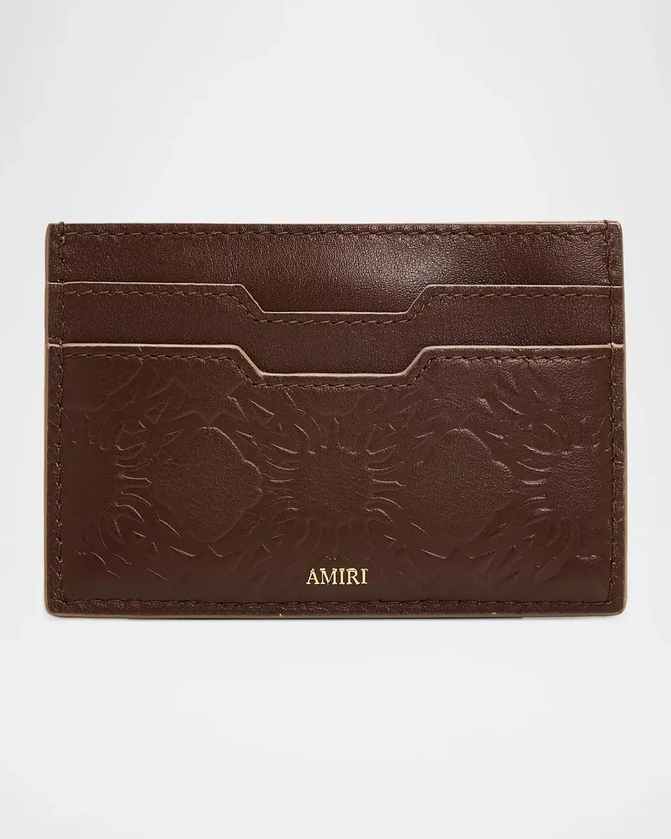 AMIRI Men's MA Quad Leather Card Holder | Thumbnail 3 AMIRI Men's MA Quad Leather Card Holder | Thumbnail 3