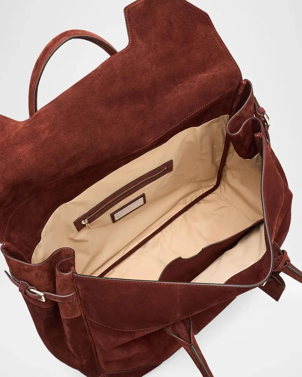 Brunello Cucinelli Men's Boston Suede Bag | Thumbnail 4