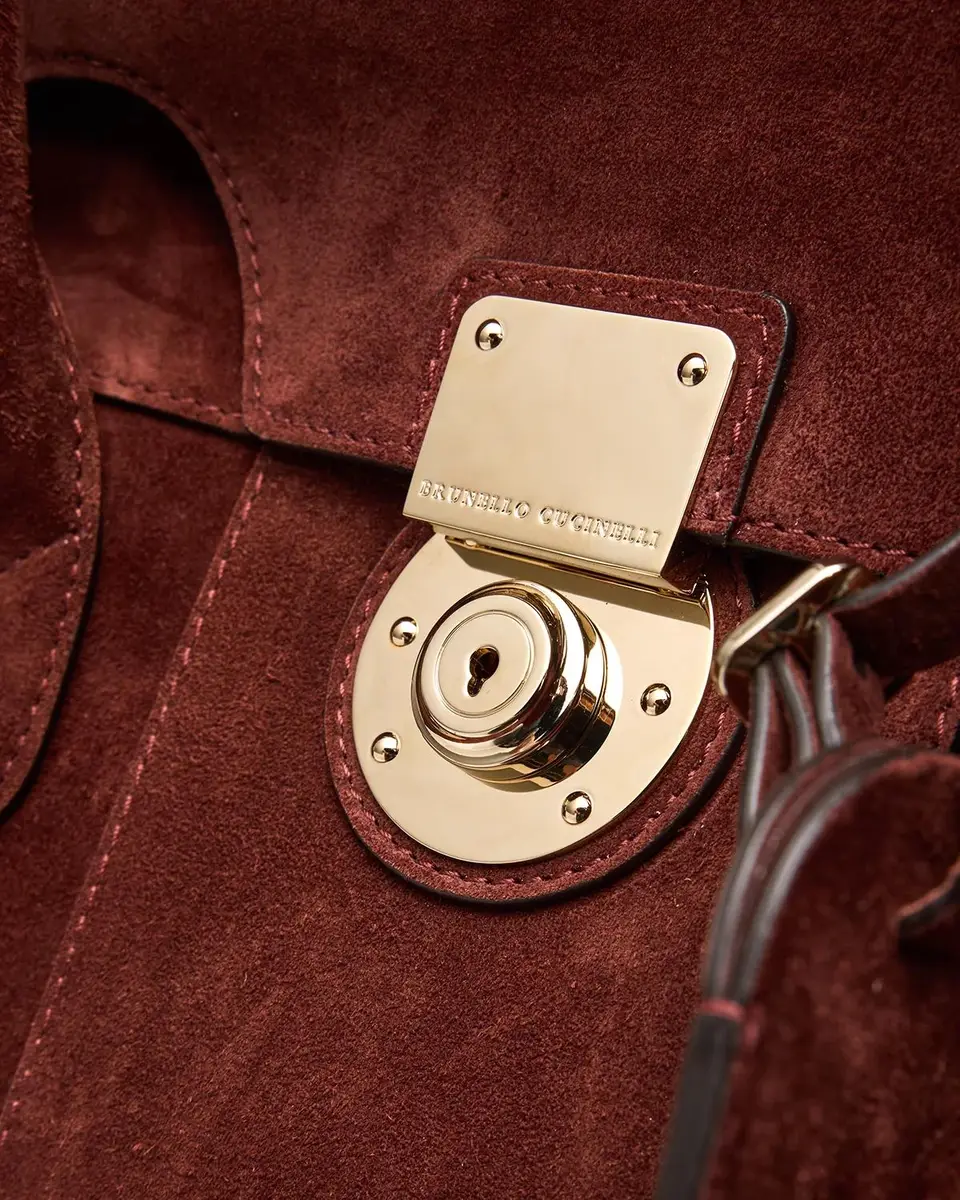 Brunello Cucinelli Men's Boston Suede Bag | Thumbnail 6