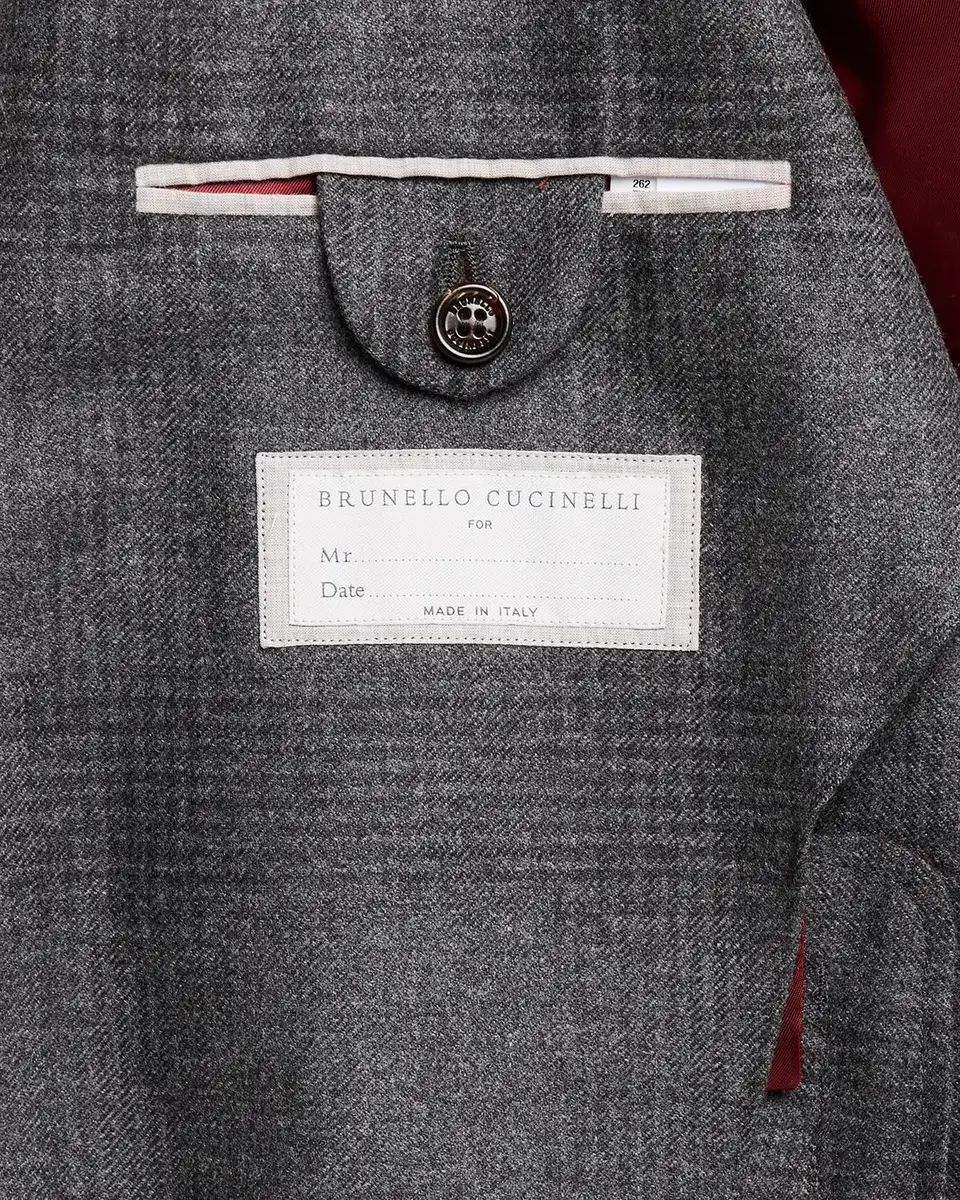 Brunello Cucinelli Men's Wool Plaid Two-Piece Suit | Thumbnail 7 Brunello Cucinelli Men's Wool Plaid Two-Piece Suit | Thumbnail 7