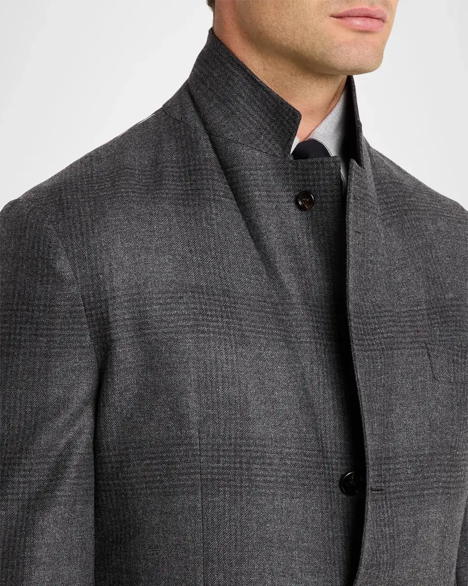 Brunello Cucinelli Men's Wool Plaid Two-Piece Suit | Thumbnail 8 Brunello Cucinelli Men's Wool Plaid Two-Piece Suit | Thumbnail 8