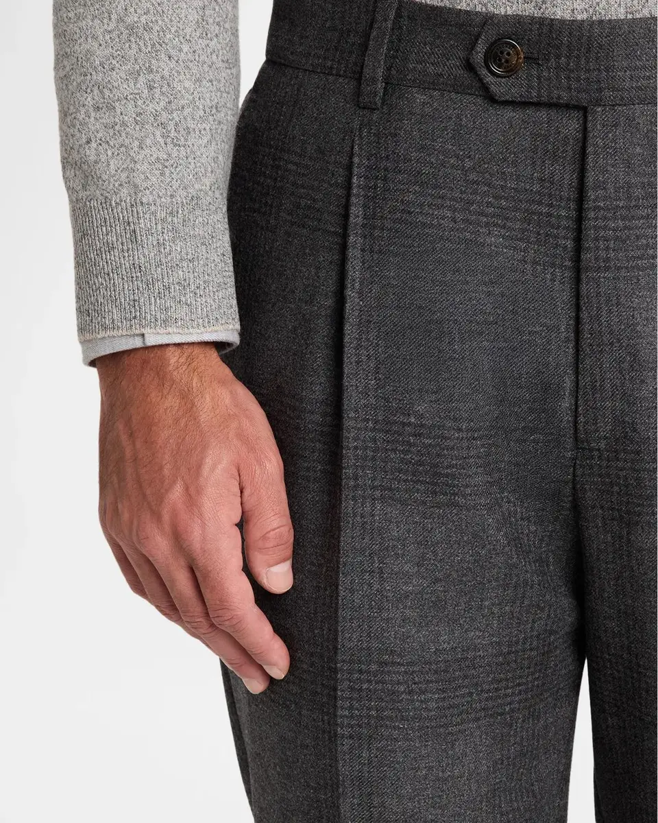 Brunello Cucinelli Men's Wool Plaid Two-Piece Suit | Thumbnail 10 Brunello Cucinelli Men's Wool Plaid Two-Piece Suit | Thumbnail 10