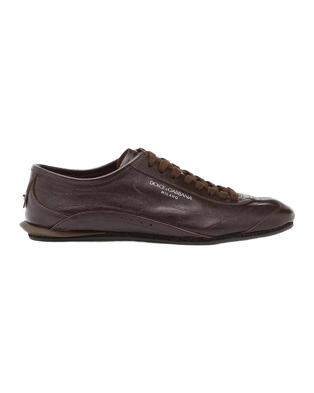 Dolce & Gabbana Men's Lipari Leather T-Toe Low-Top Sneakers