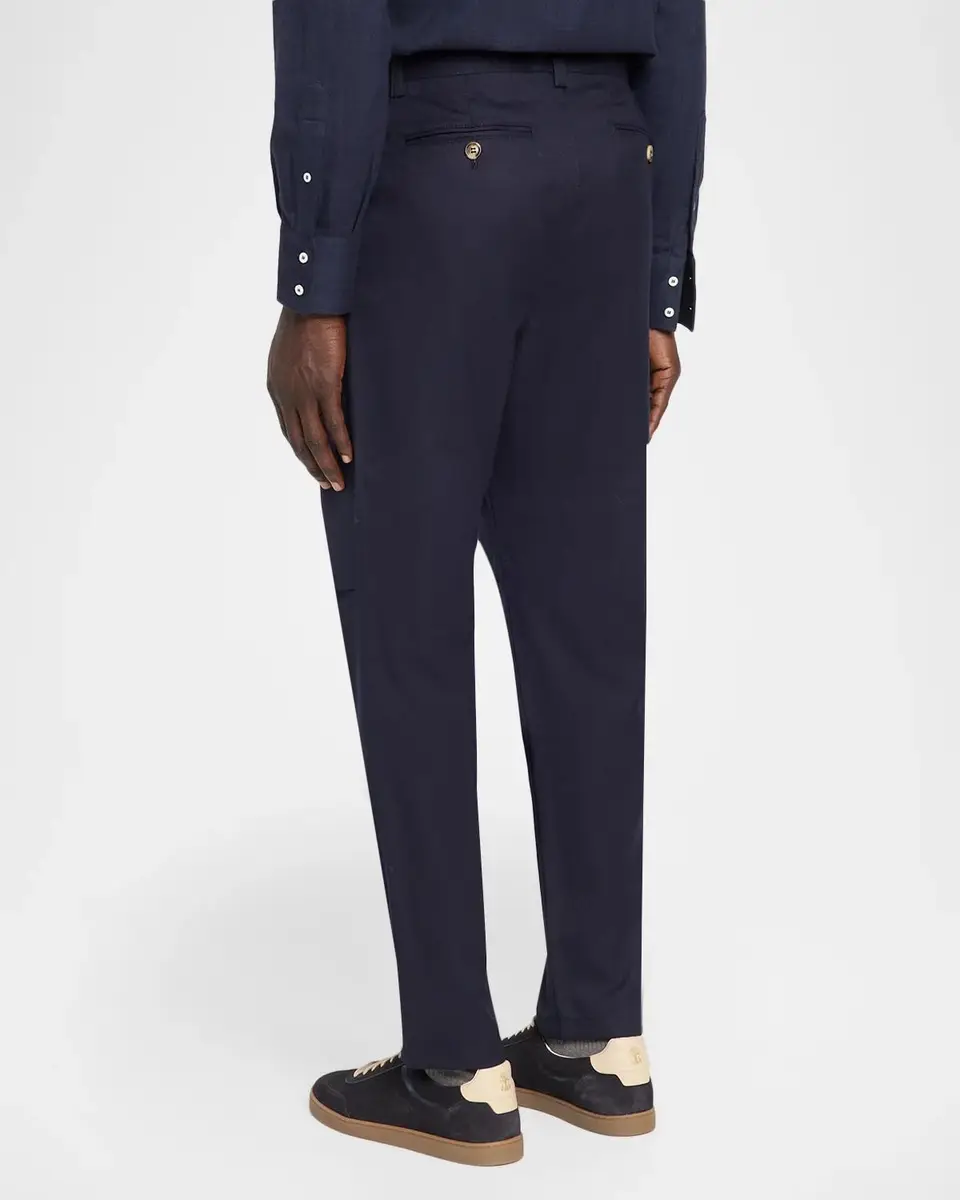 Brunello Cucinelli Men's Wool Slim Chino Pants | Thumbnail 3 Brunello Cucinelli Men's Wool Slim Chino Pants | Thumbnail 3