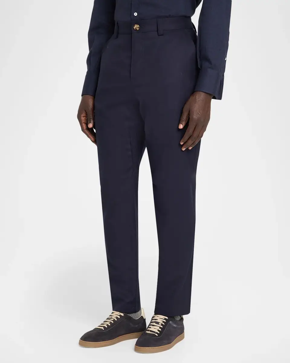 Brunello Cucinelli Men's Wool Slim Chino Pants | Thumbnail 4 Brunello Cucinelli Men's Wool Slim Chino Pants | Thumbnail 4