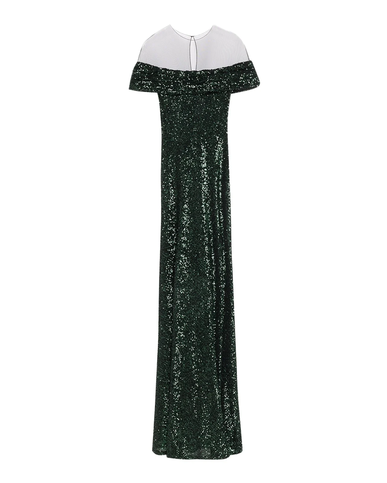 Off-The-Shoulder Sequined Illusion Gown Off-The-Shoulder Sequined Illusion Gown