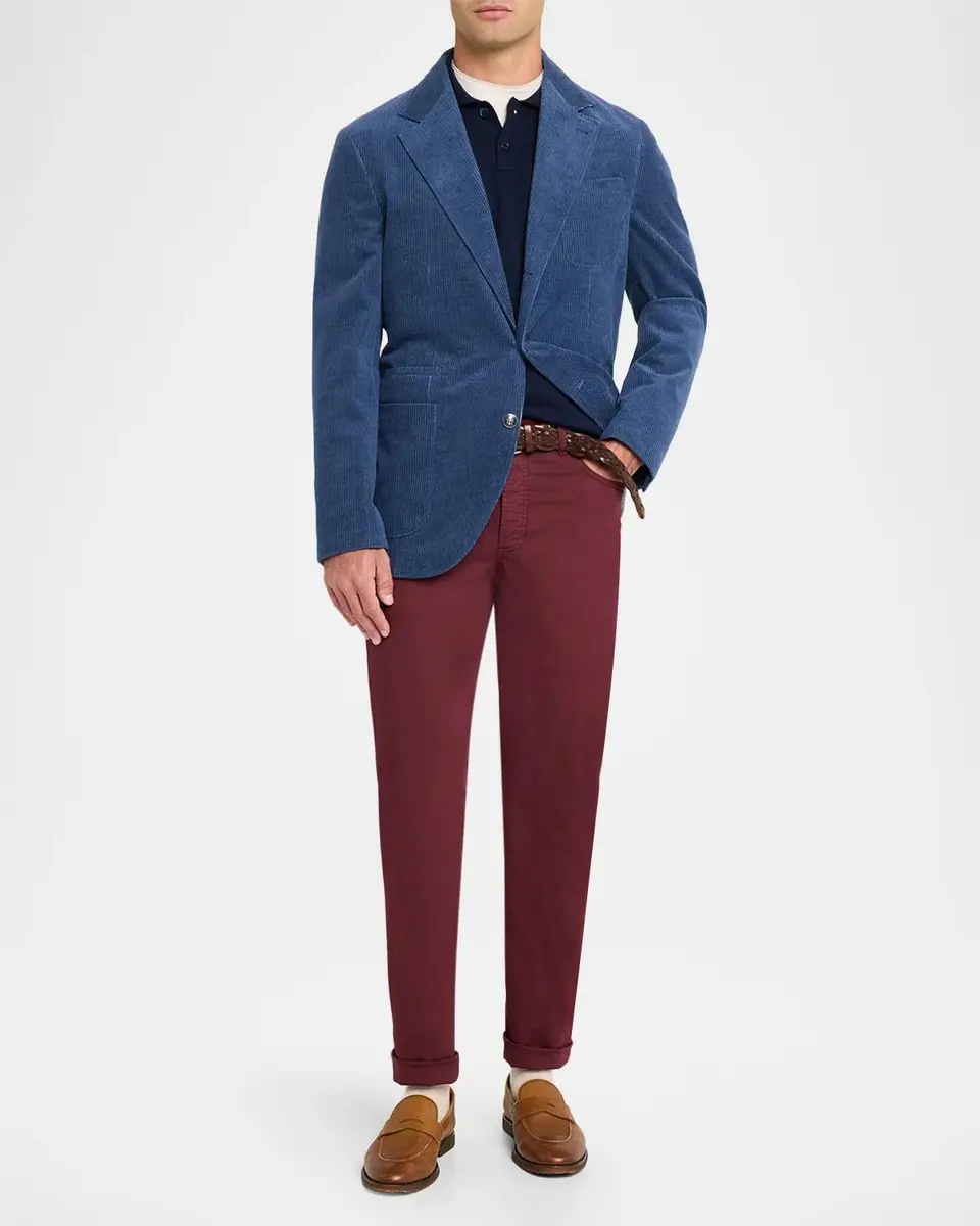 Brunello Cucinelli Men's Corduroy Two-Button Suit Jacket | Thumbnail 2 Brunello Cucinelli Men's Corduroy Two-Button Suit Jacket | Thumbnail 2
