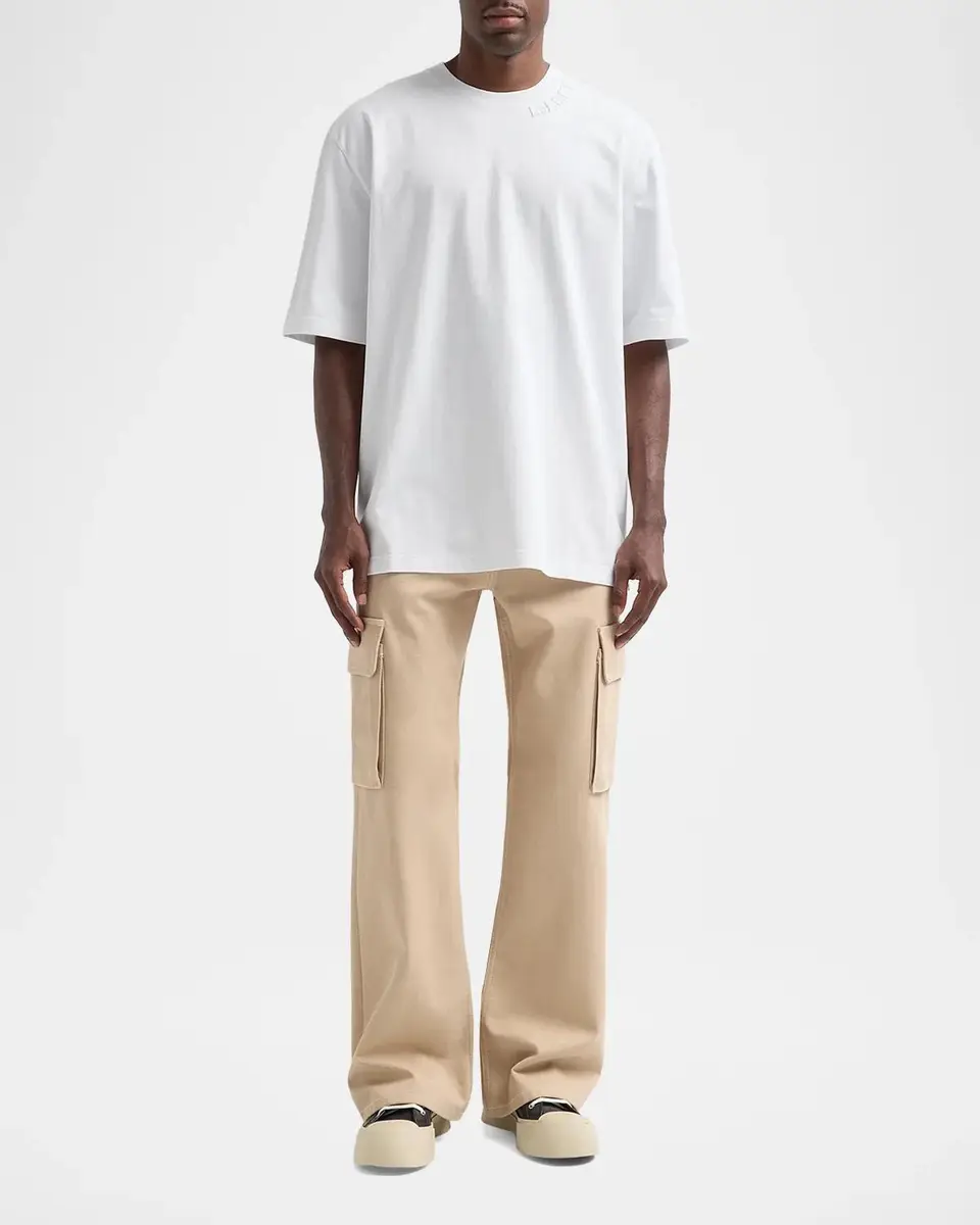 Marni Men's Cotton Oversized Crewneck T-Shirt | Thumbnail 2 Marni Men's Cotton Oversized Crewneck T-Shirt | Thumbnail 2