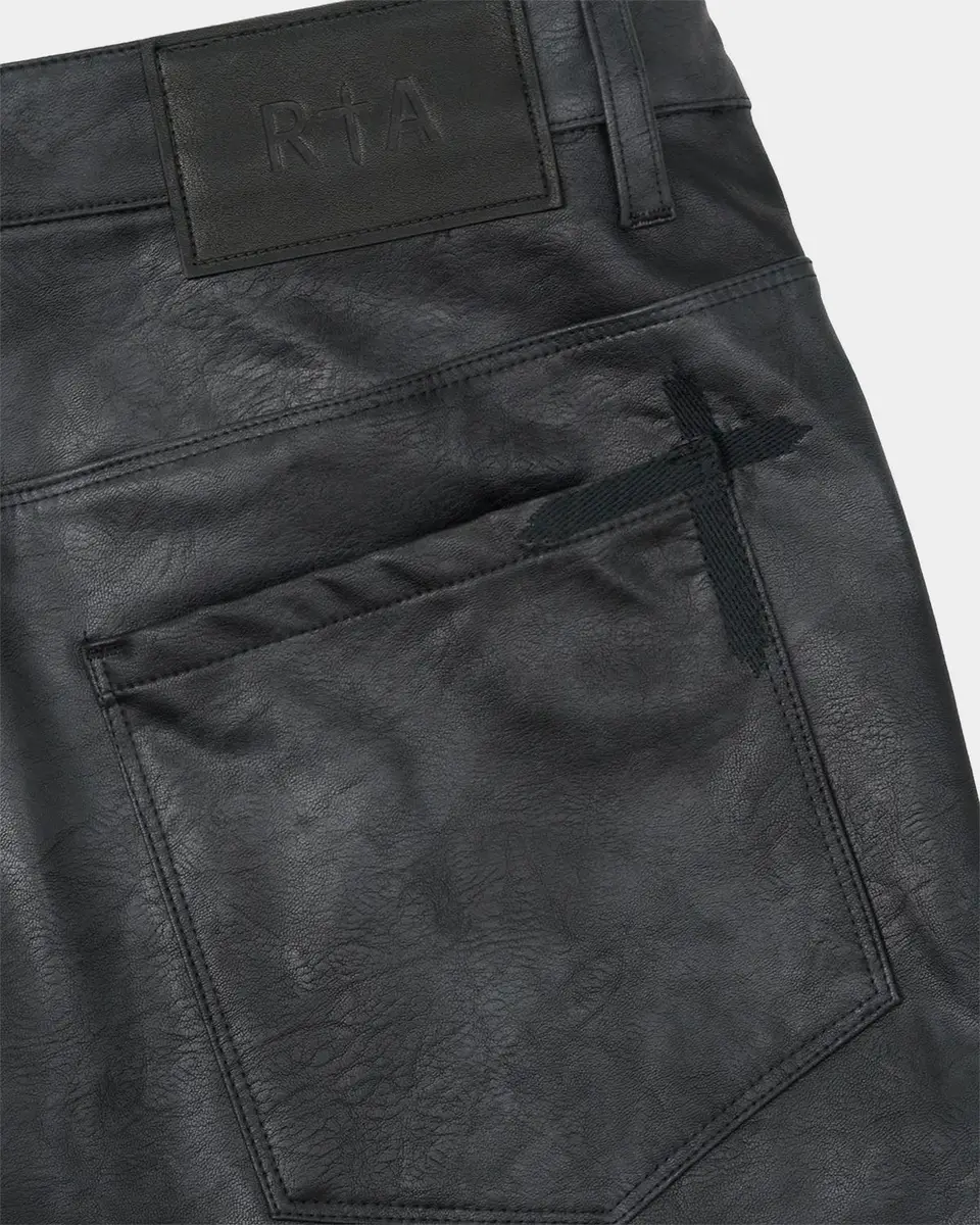 RTA Men's Mael Slim Flare Black-Wash Jeans | Thumbnail 3 RTA Men's Mael Slim Flare Black-Wash Jeans | Thumbnail 3