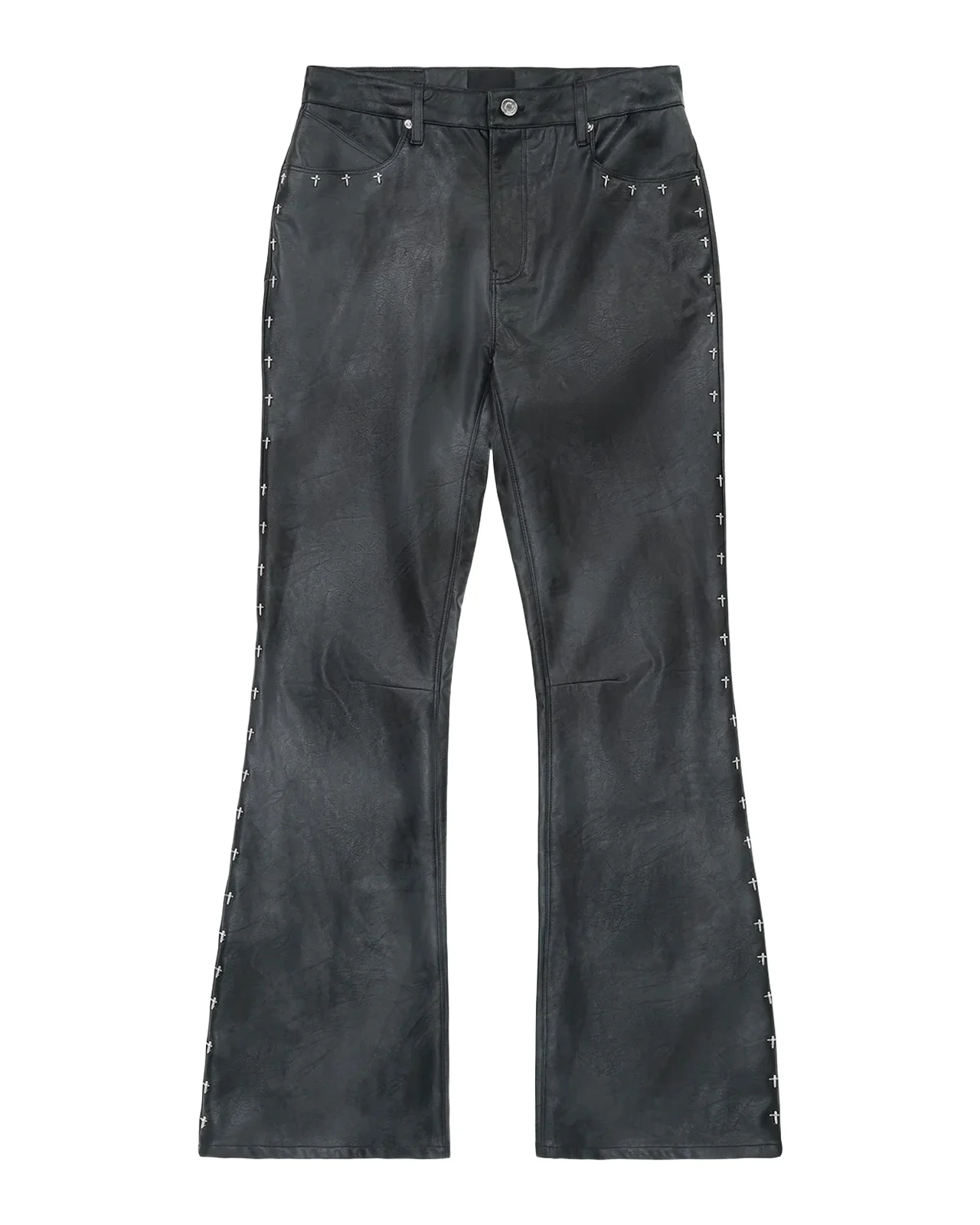 RTA Men's Mael Slim Flare Black-Wash Jeans