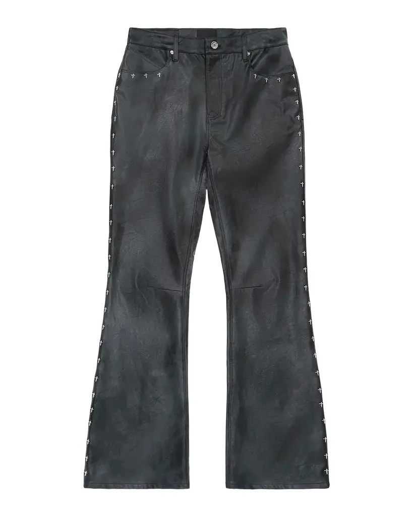 RTA Men's Mael Slim Flare Black-Wash Jeans