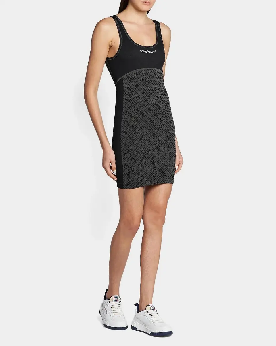 Casablanca Monogram Seamless Scoopneck Minidress | Thumbnail 2 Casablanca Monogram Seamless Scoopneck Minidress | Thumbnail 2