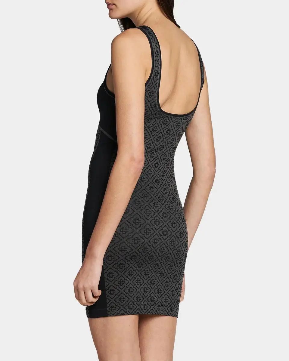 Casablanca Monogram Seamless Scoopneck Minidress | Thumbnail 3 Casablanca Monogram Seamless Scoopneck Minidress | Thumbnail 3