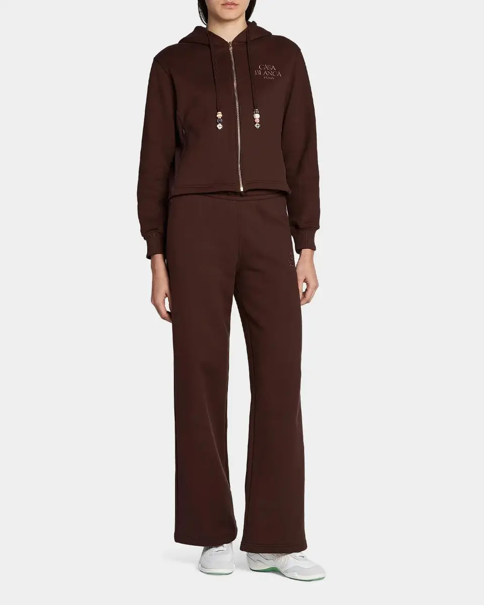 Casablanca Cotton-Cashmere Crop Hoodie | Thumbnail 2 Casablanca Cotton-Cashmere Crop Hoodie | Thumbnail 2