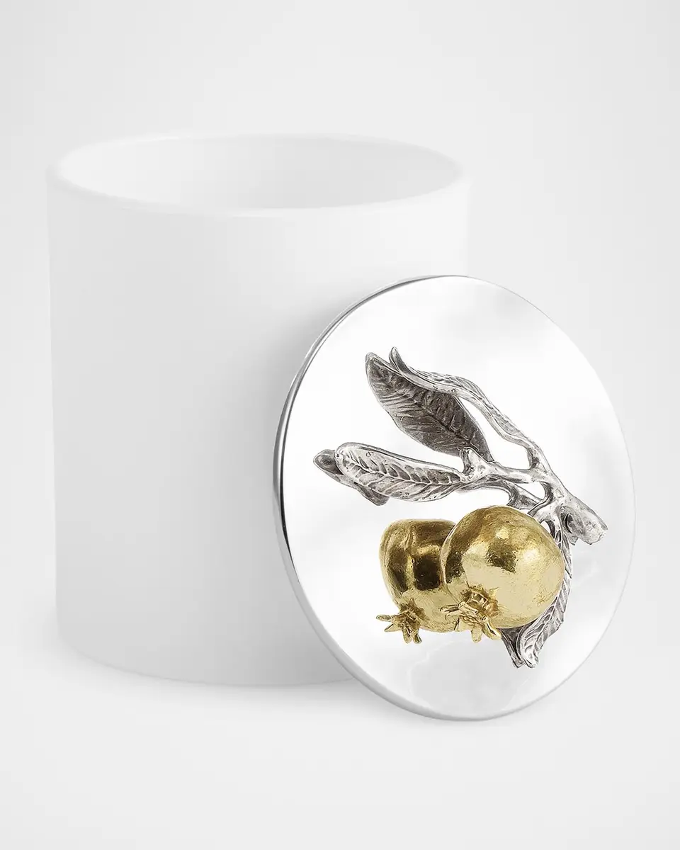 Michael Aram Pomegranate Silver & Gold Single-Wick Scented Candle, 8 oz. | Thumbnail 4 Michael Aram Pomegranate Silver & Gold Single-Wick Scented Candle, 8 oz. | Thumbnail 4