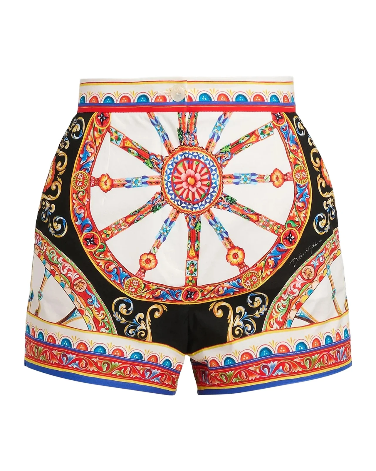 Dolce & Gabbana Printed Cotton Shorts