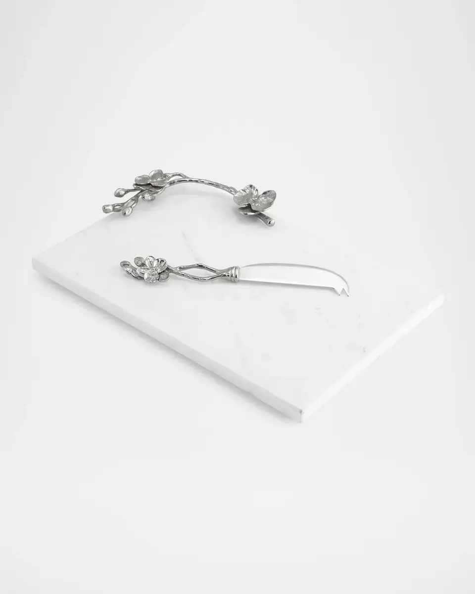 Michael Aram White Orchid 2-Piece Cheese Board & Knife Set | Thumbnail 2 Michael Aram White Orchid 2-Piece Cheese Board & Knife Set | Thumbnail 2