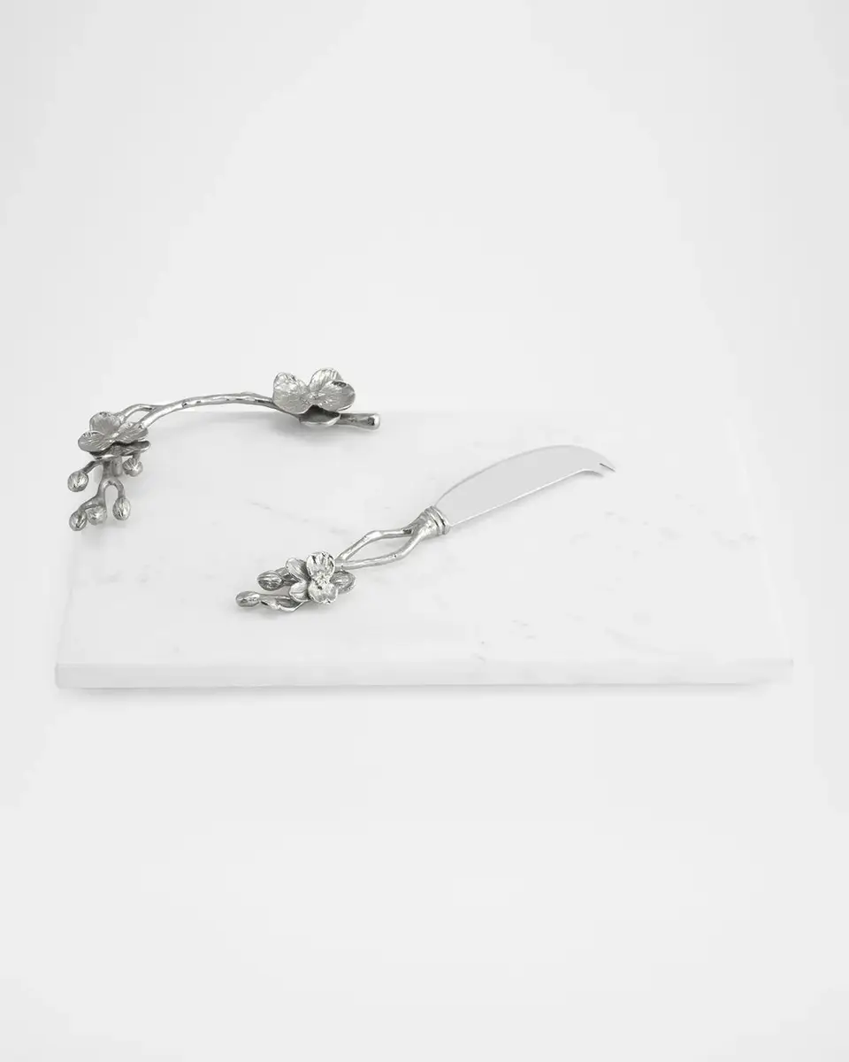 Michael Aram White Orchid 2-Piece Cheese Board & Knife Set | Thumbnail 3 Michael Aram White Orchid 2-Piece Cheese Board & Knife Set | Thumbnail 3