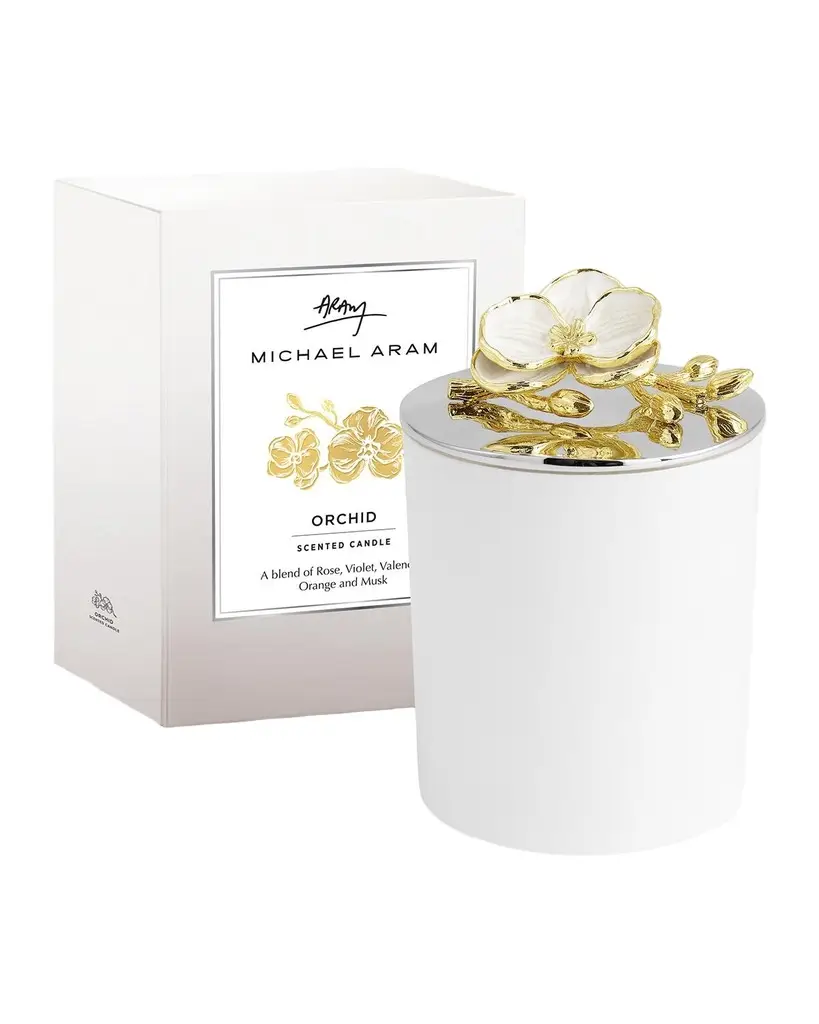 Michael Aram Orchid Single-Wick Scented Candle, 8 oz.