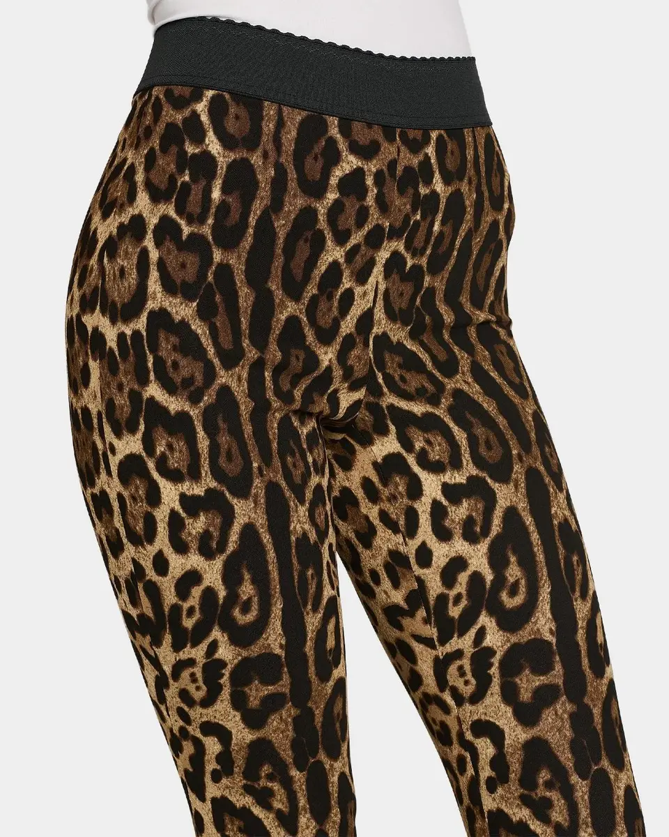 Dolce & Gabbana Leopard Print Crop Leggings | Thumbnail 3 Dolce & Gabbana Leopard Print Crop Leggings | Thumbnail 3