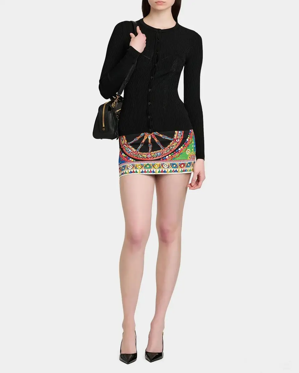 Dolce & Gabbana Molded Rib-Knit Cardigan | Thumbnail 2 Dolce & Gabbana Molded Rib-Knit Cardigan | Thumbnail 2