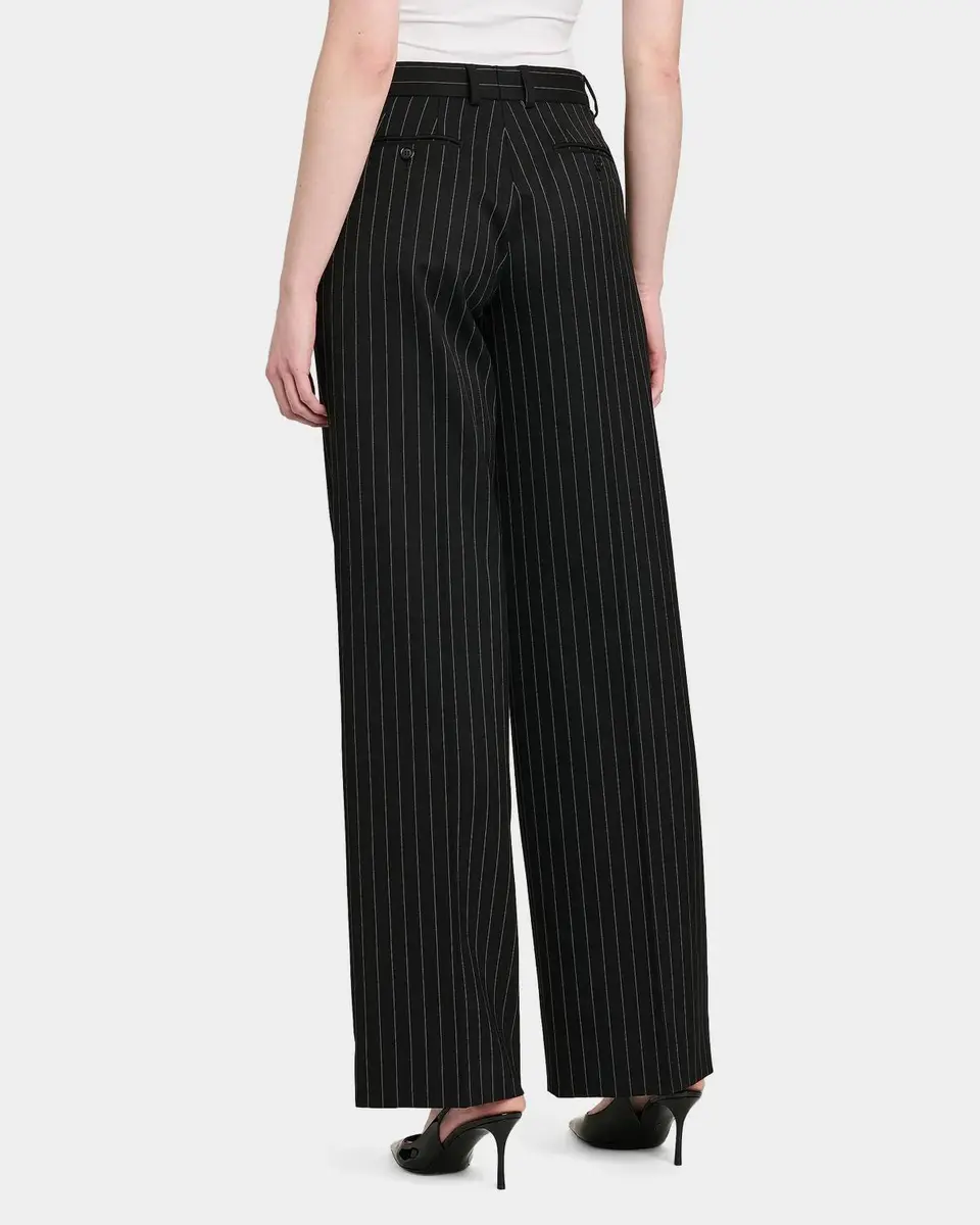 Dolce & Gabbana Pinstriped Virgin Wool-Cashmere Straight-Leg Pants | Thumbnail 3 Dolce & Gabbana Pinstriped Virgin Wool-Cashmere Straight-Leg Pants | Thumbnail 3
