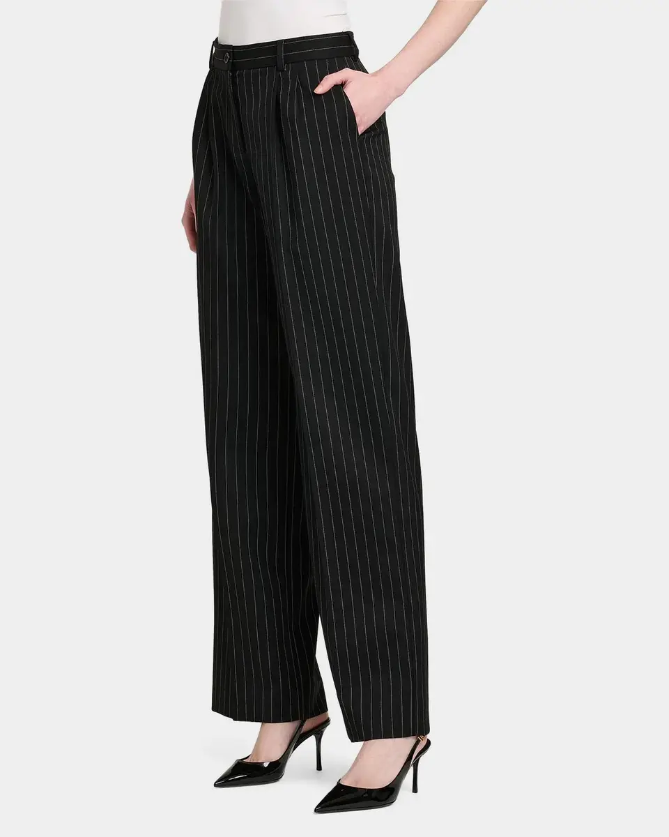 Dolce & Gabbana Pinstriped Virgin Wool-Cashmere Straight-Leg Pants | Thumbnail 5 Dolce & Gabbana Pinstriped Virgin Wool-Cashmere Straight-Leg Pants | Thumbnail 5
