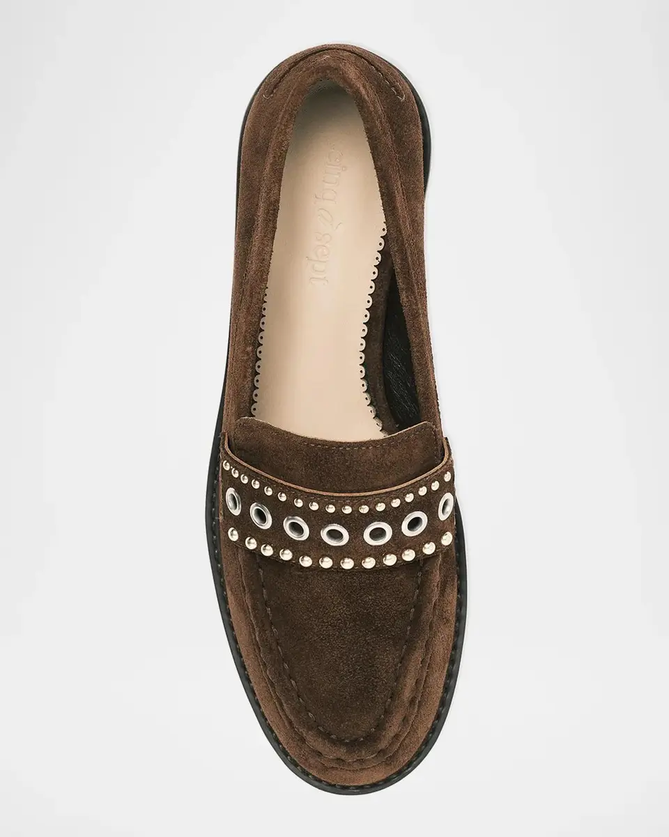 Likely Resort Gretta Mixed-Metal Studded Loafers | Thumbnail 2 Likely Resort Gretta Mixed-Metal Studded Loafers | Thumbnail 2