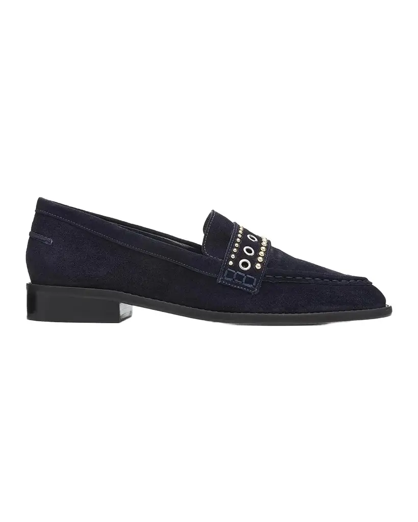 Resort Gretta Mixed-Metal Studded Loafers