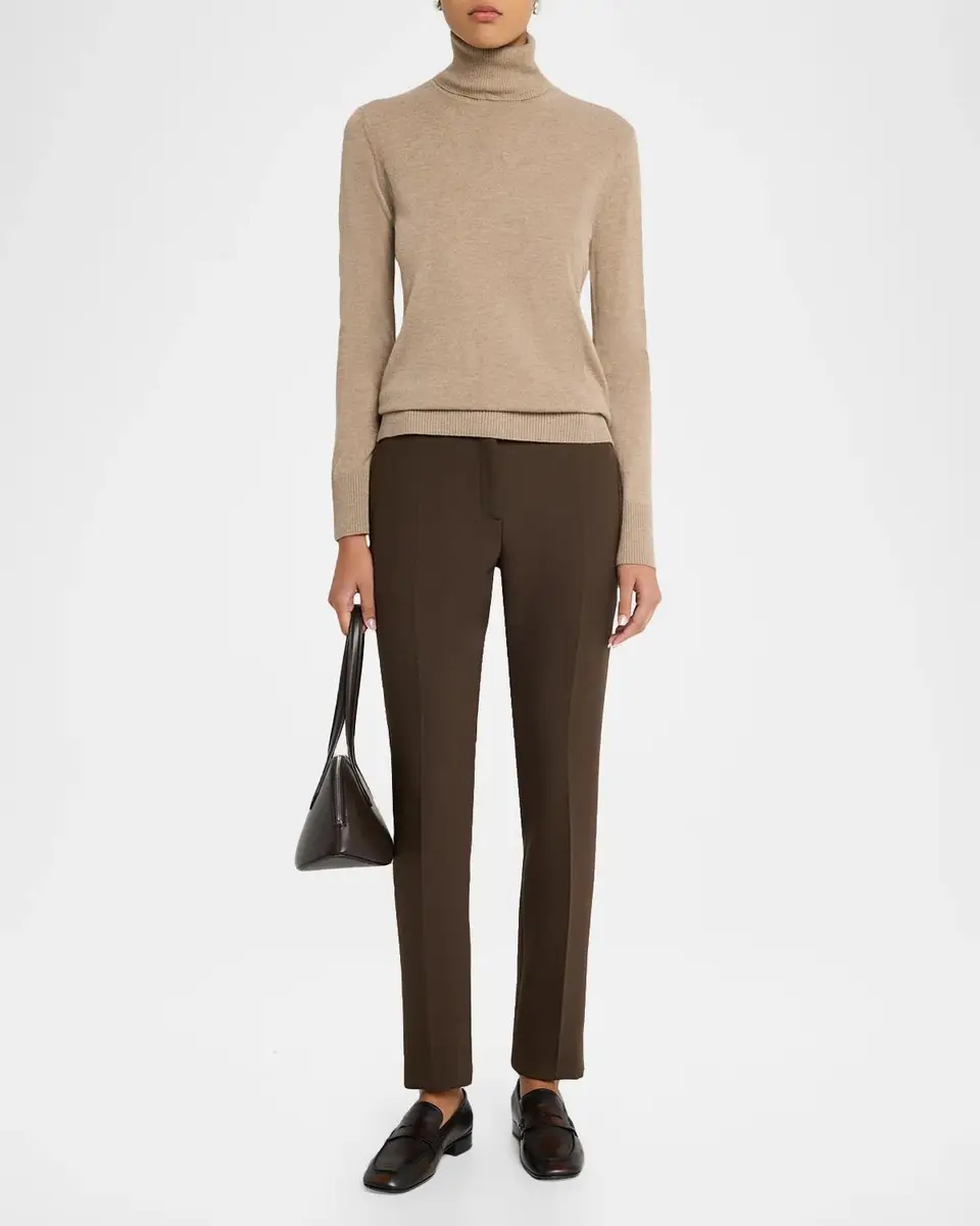 Max Mara Elbow-Patch Wool Turtleneck Sweater | Thumbnail 2 Max Mara Elbow-Patch Wool Turtleneck Sweater | Thumbnail 2