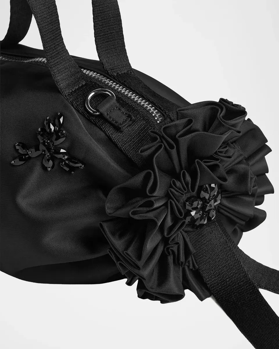 Simone Rocha Mini Embellished Double Ruffle Shoulder Bag | Thumbnail 3 Simone Rocha Mini Embellished Double Ruffle Shoulder Bag | Thumbnail 3