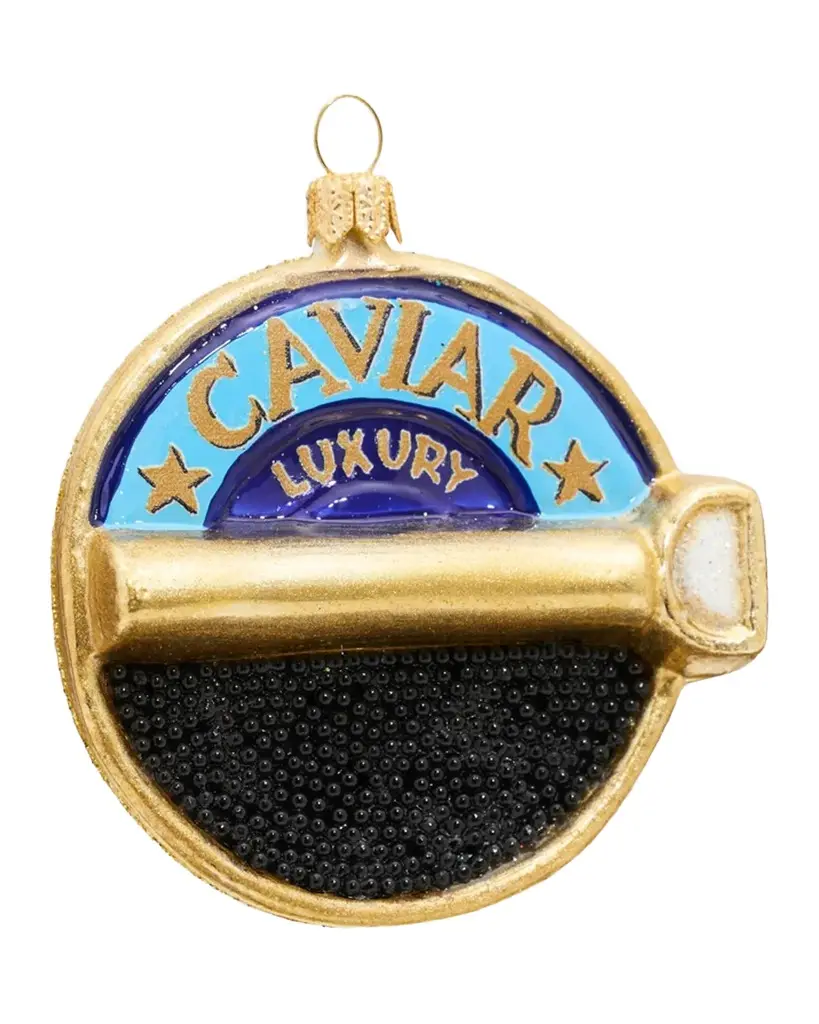 Impuls Black Sturgeon Caviar Christmas Ornament