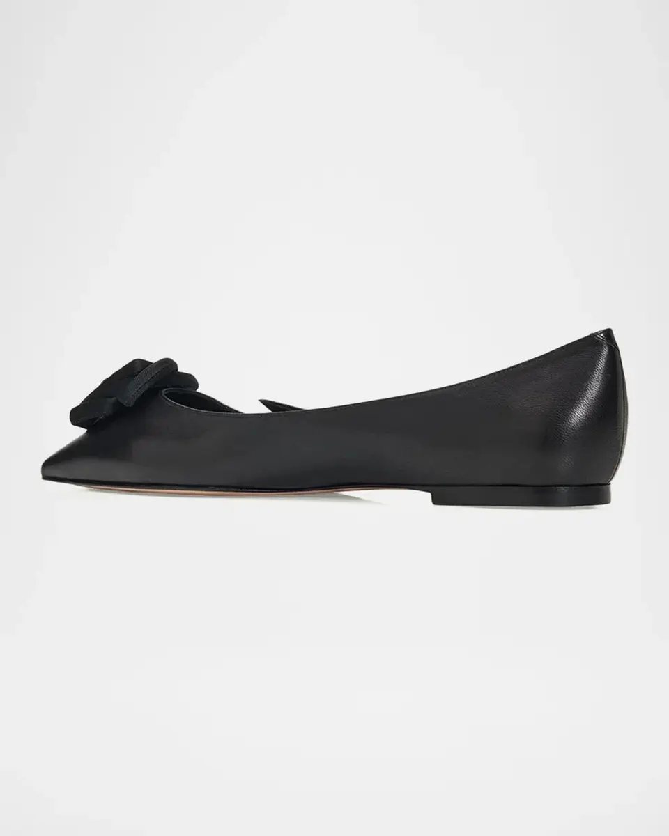 Roger Vivier I Love Vivier Rose Leather Ballerina Flats | Thumbnail 4 Roger Vivier I Love Vivier Rose Leather Ballerina Flats | Thumbnail 4