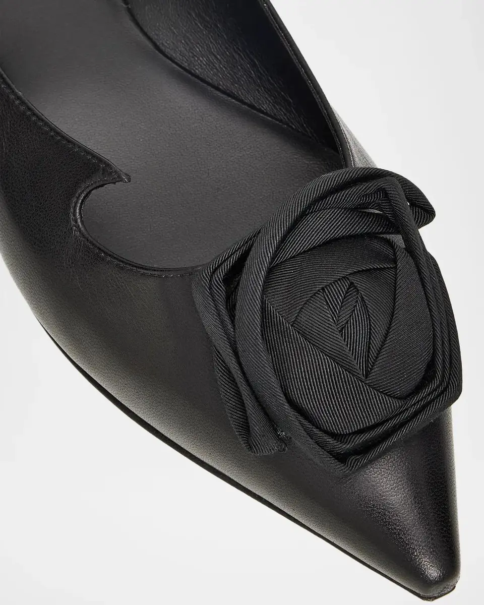 Roger Vivier I Love Vivier Rose Leather Ballerina Flats | Thumbnail 5 Roger Vivier I Love Vivier Rose Leather Ballerina Flats | Thumbnail 5